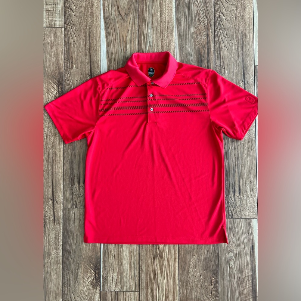 PGA Tour Pro Series Men’s Red Polo Size Large
